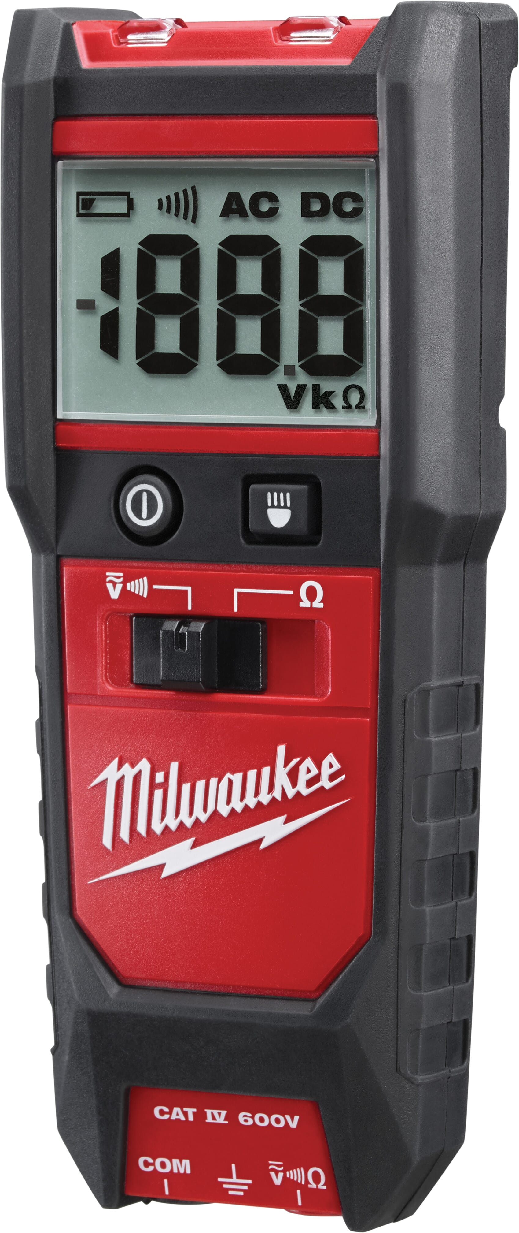 Milwaukee® 2213-20 Auto Voltage/Continuity Tester, 600 V, +/-3% + 5 Digits Accuracy, 2 to 20000 Ohm, LCD Display